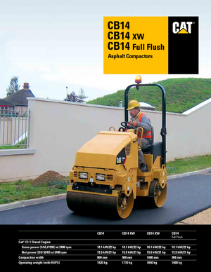 Tandemové vibrační válce Caterpillar CB14