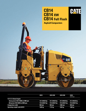 Tandemové vibrační válce Caterpillar CB14