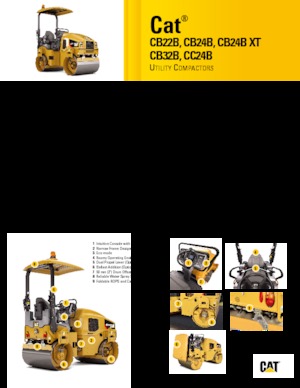 Tandemové vibrační válce Caterpillar CB24B