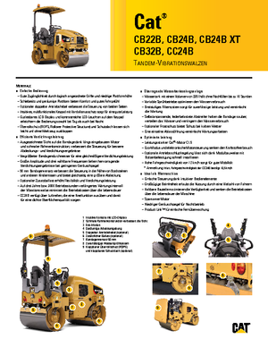 Tandemové vibrační válce Caterpillar CB24B