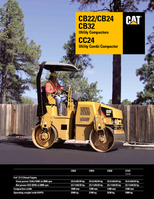 Tandemové vibrační válce Caterpillar CB22