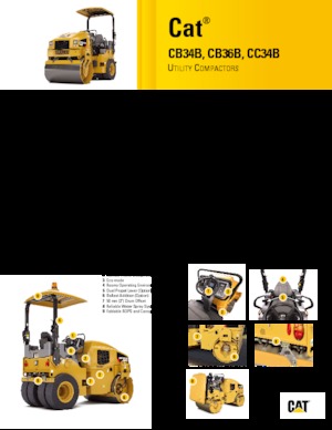 Tandemové vibrační válce Caterpillar CB34B
