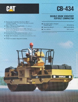 Tandemové vibrační válce Caterpillar CB-434