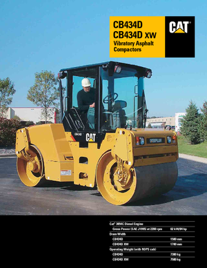 Tandemové vibrační válce Caterpillar CB434D