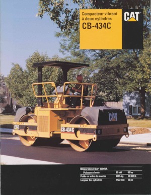Tandemové vibrační válce Caterpillar CB-434C