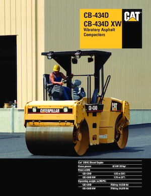 Tandemové vibrační válce Caterpillar CB-434D XW