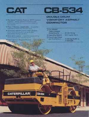 Tandemové vibrační válce Caterpillar CB-534
