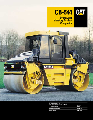 Tandemové vibrační válce Caterpillar CB 544