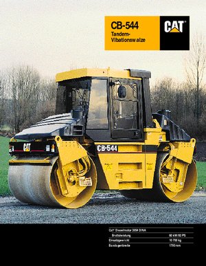 Tandemové vibrační válce Caterpillar CB 544