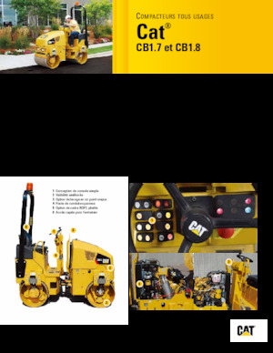 Tandemové vibrační válce Caterpillar CB1.7