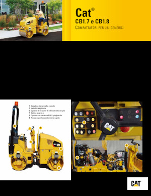 Tandemové vibrační válce Caterpillar CB1.8