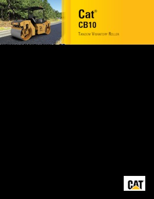 Tandemové vibrační válce Caterpillar CB10