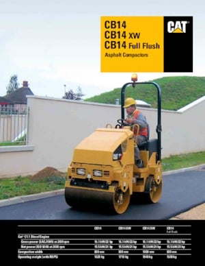 Tandemové vibrační válce Caterpillar CB14 XW