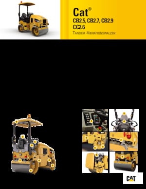 Tandemové vibrační válce Caterpillar CB2.5
