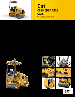 Tandemové vibrační válce Caterpillar CB2.5