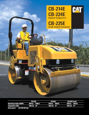 Tandemové vibrační válce Caterpillar CB224E
