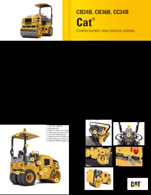 Tandemové vibrační válce Caterpillar CB36B