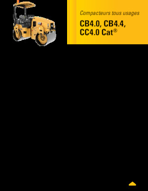 Tandemové vibrační válce Caterpillar CC4.0