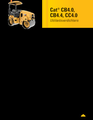 Tandemové vibrační válce Caterpillar CC4.0