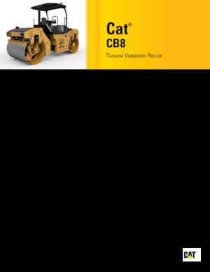 Tandemové vibrační válce Caterpillar CB8