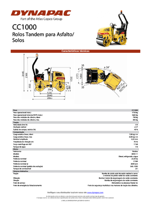 Tandemové vibrační válce Dynapac CC 1000