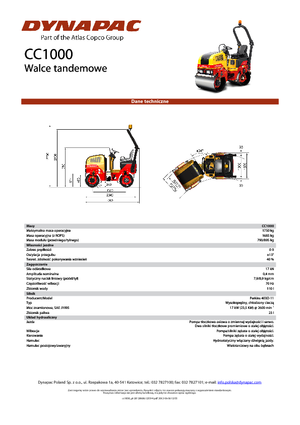 Tandemové vibrační válce Dynapac CC 1000