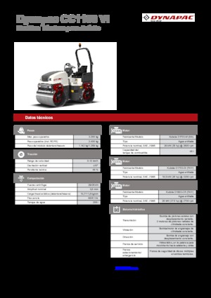 Tandemové vibrační válce Dynapac CC 1100 VI