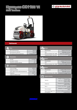 Tandemové vibrační válce Dynapac CC 1100 VI