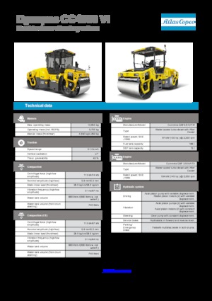 Tandemové vibrační válce Dynapac CC 4000 VI