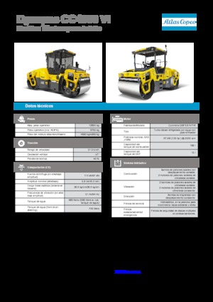 Tandemové vibrační válce Dynapac CC 4000 VI