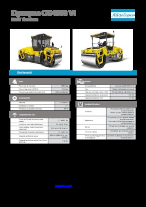 Tandemové vibrační válce Dynapac CC 4000 VI