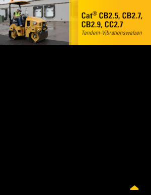 Tandemové vibrační válce Caterpillar CC2.7