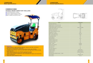 Tandemové vibrační válce Lonking CDM5033DD