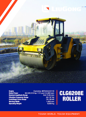 Tandemové vibrační válce Liugong CLG6208E