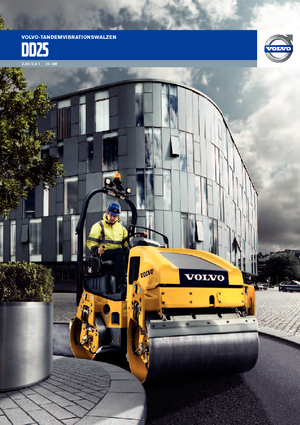 Tandemové vibrační válce Volvo DD25
