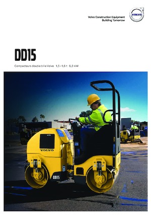 Tandemové vibrační válce Volvo DD15