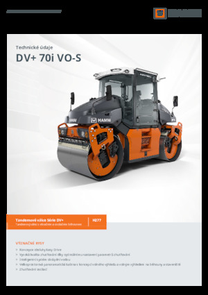 Tandemové vibrační válce Hamm DV+ 70i VO-S