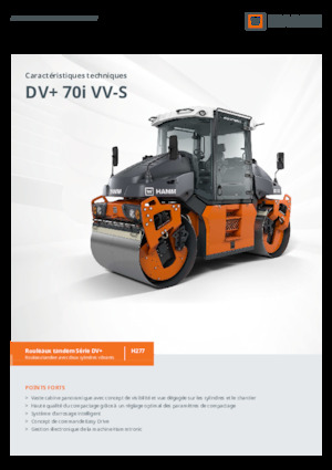 Tandemové vibrační válce Hamm DV+ 70i VV-S