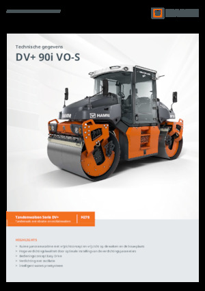 Tandemové vibrační válce Hamm DV+ 90i VO-S
