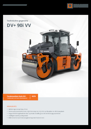 Tandemové vibrační válce Hamm DV+ 90i VV