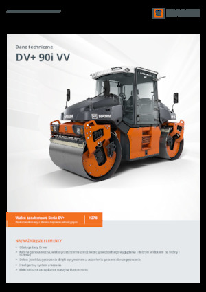 Tandemové vibrační válce Hamm DV+ 90i VV