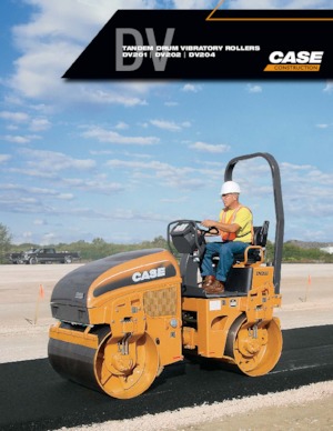 Tandemové vibrační válce Case DV202