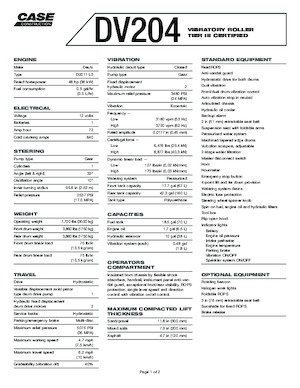 Tandemové vibrační válce Case DV210