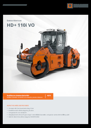 Tandemové vibrační válce Hamm HD+ 110i VO