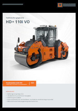 Tandemové vibrační válce Hamm HD+ 110i VO