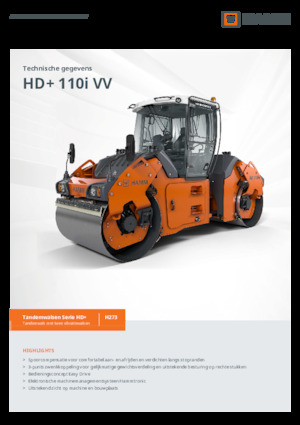 Tandemové vibrační válce Hamm HD+ 110i VV