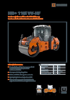 Tandemové vibrační válce Hamm HD+ 110i VV-HF