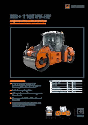 Tandemové vibrační válce Hamm HD+ 110i VV-HF