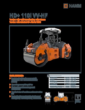 Tandemové vibrační válce Hamm HD+ 110i VV-HF