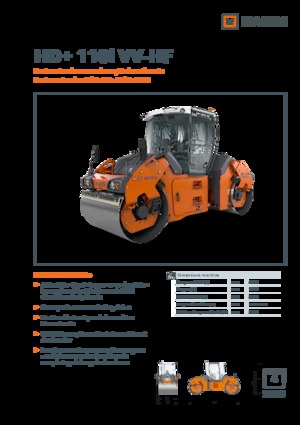 Tandemové vibrační válce Hamm HD+ 110i VV-HF
